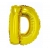 Balon foliowy złoty litera D (35 cm)